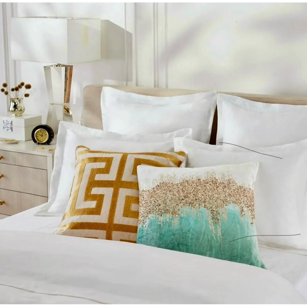 Z Gallerie Joie De Vivre Aqua Decorative Pillow 22”